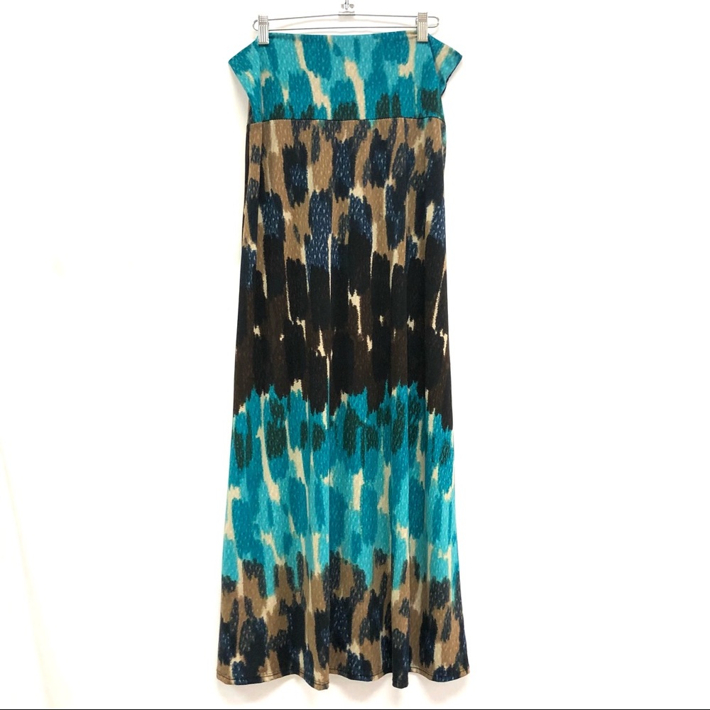 Azules Maxi Skirt/Strapless Midi Dress
